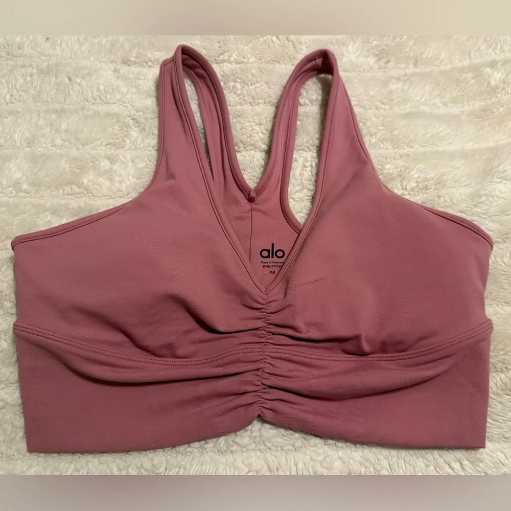 Alo Yoga Wild Thing Bra Pink Wild Rose M